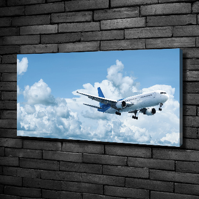 Tableau toile imprimée Avion dans le ciel