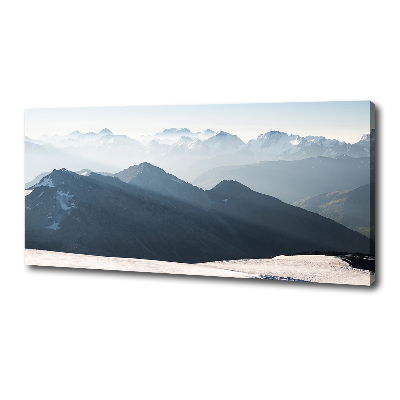 Tableau imprimé sur toile Pics de montagne