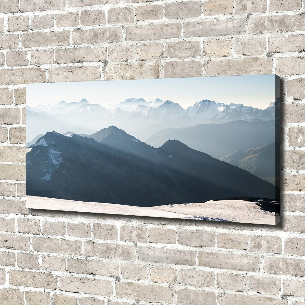 Tableau imprimé sur toile Pics de montagne