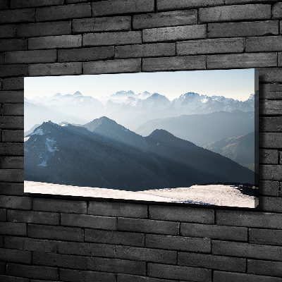 Tableau imprimé sur toile Pics de montagne