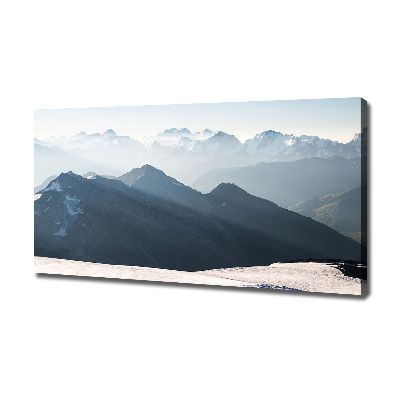 Tableau imprimé sur toile Pics de montagne