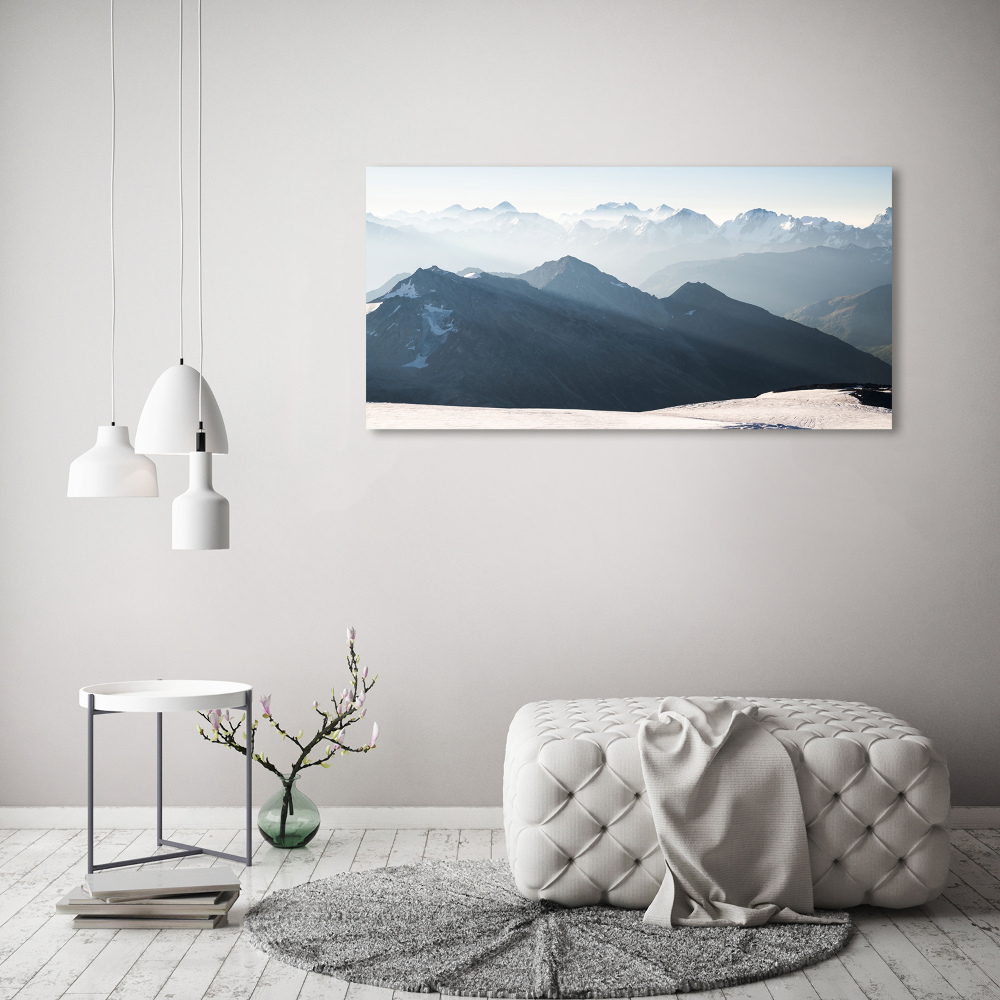 Tableau imprimé sur toile Pics de montagne