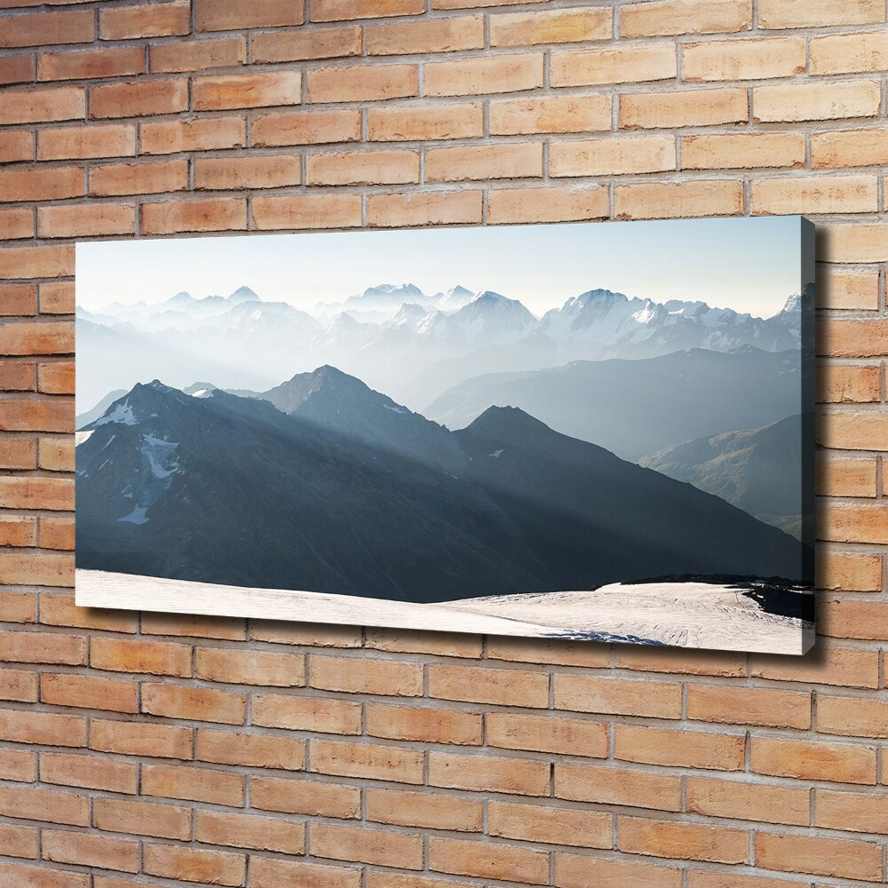 Tableau imprimé sur toile Pics de montagne