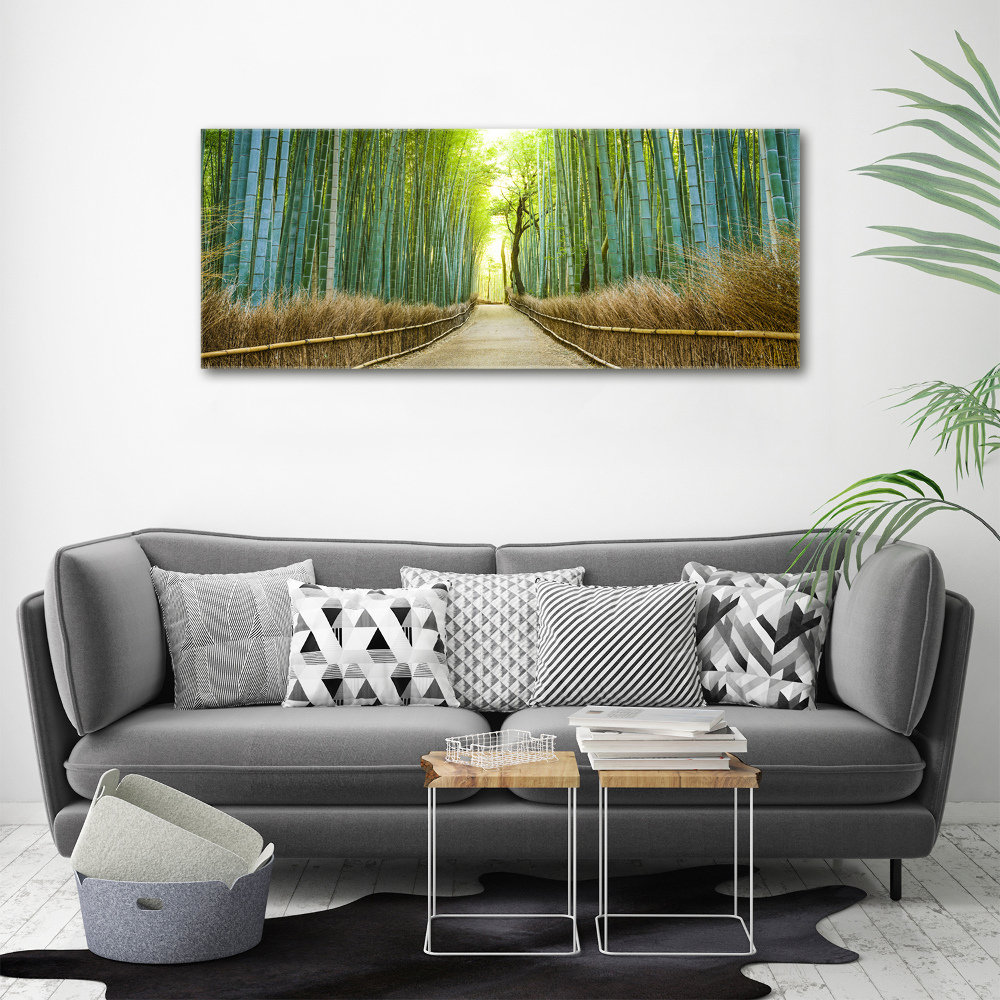 Tableau sur toile Forêt de bambous