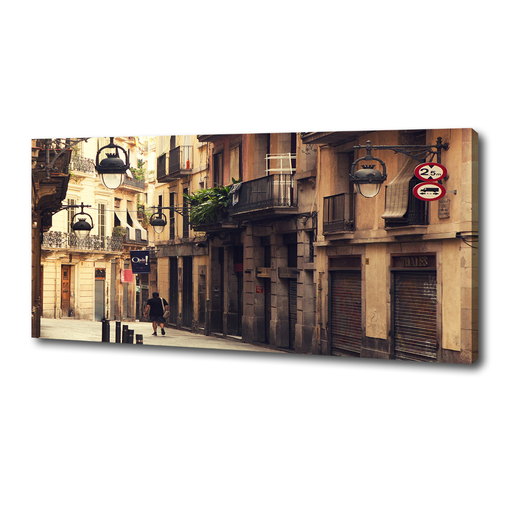 Tableau imprimé sur toile Les rues de Barcelone