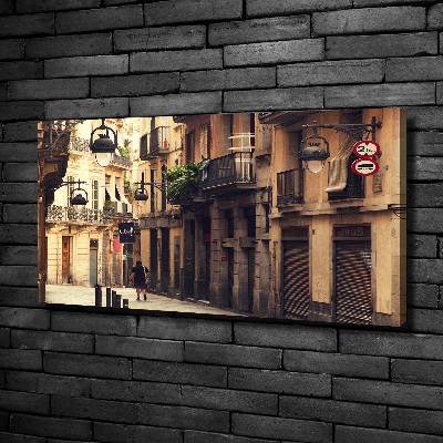 Tableau imprimé sur toile Les rues de Barcelone