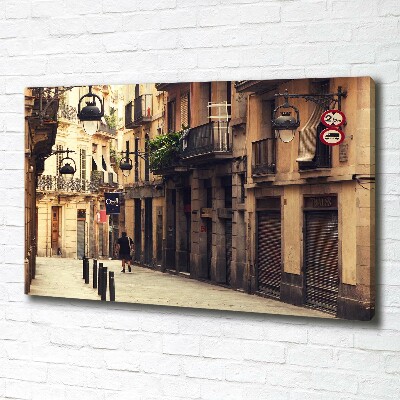 Tableau imprimé sur toile Les rues de Barcelone