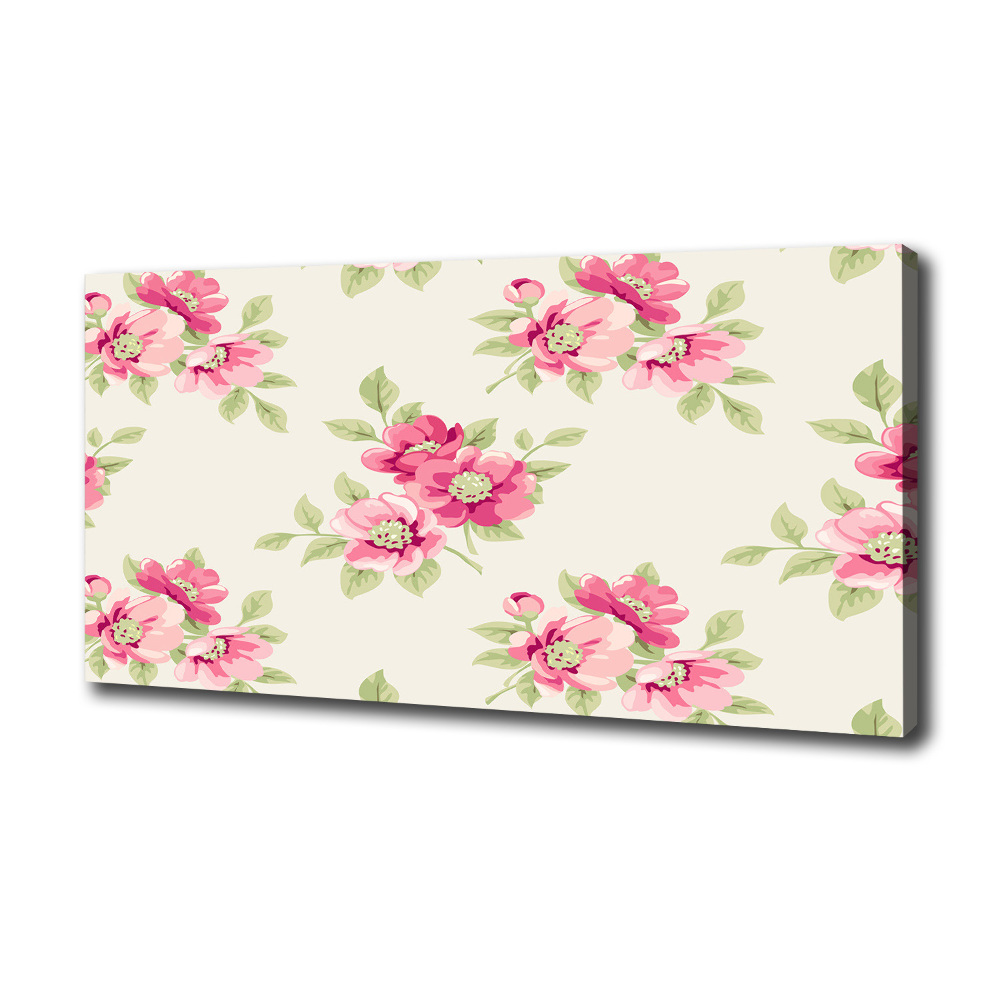 Tableau toile imprimée Motif floral