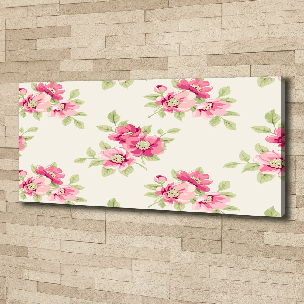 Tableau toile imprimée Motif floral