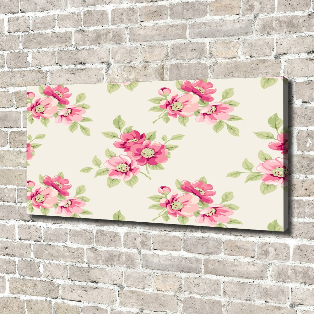 Tableau toile imprimée Motif floral