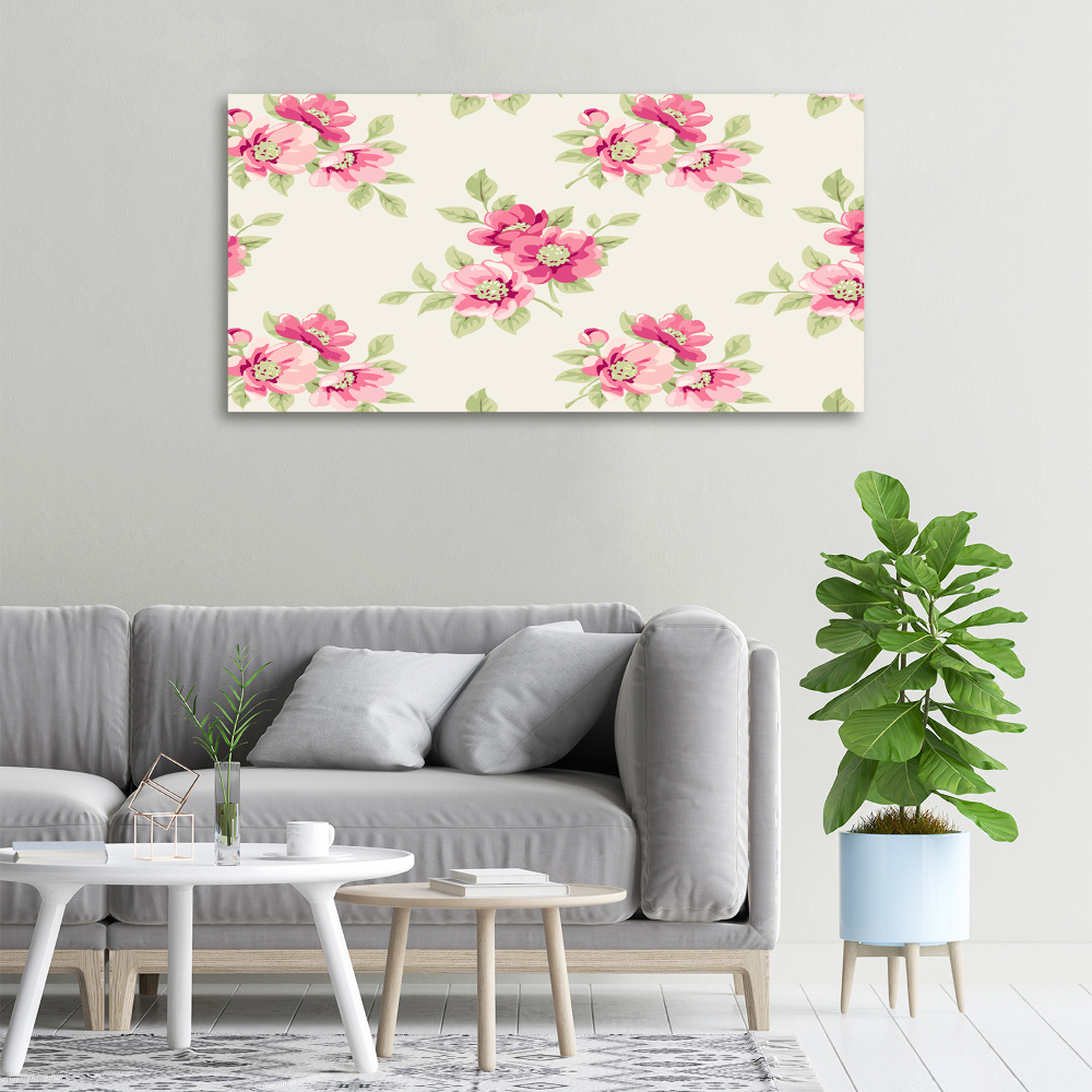 Tableau toile imprimée Motif floral