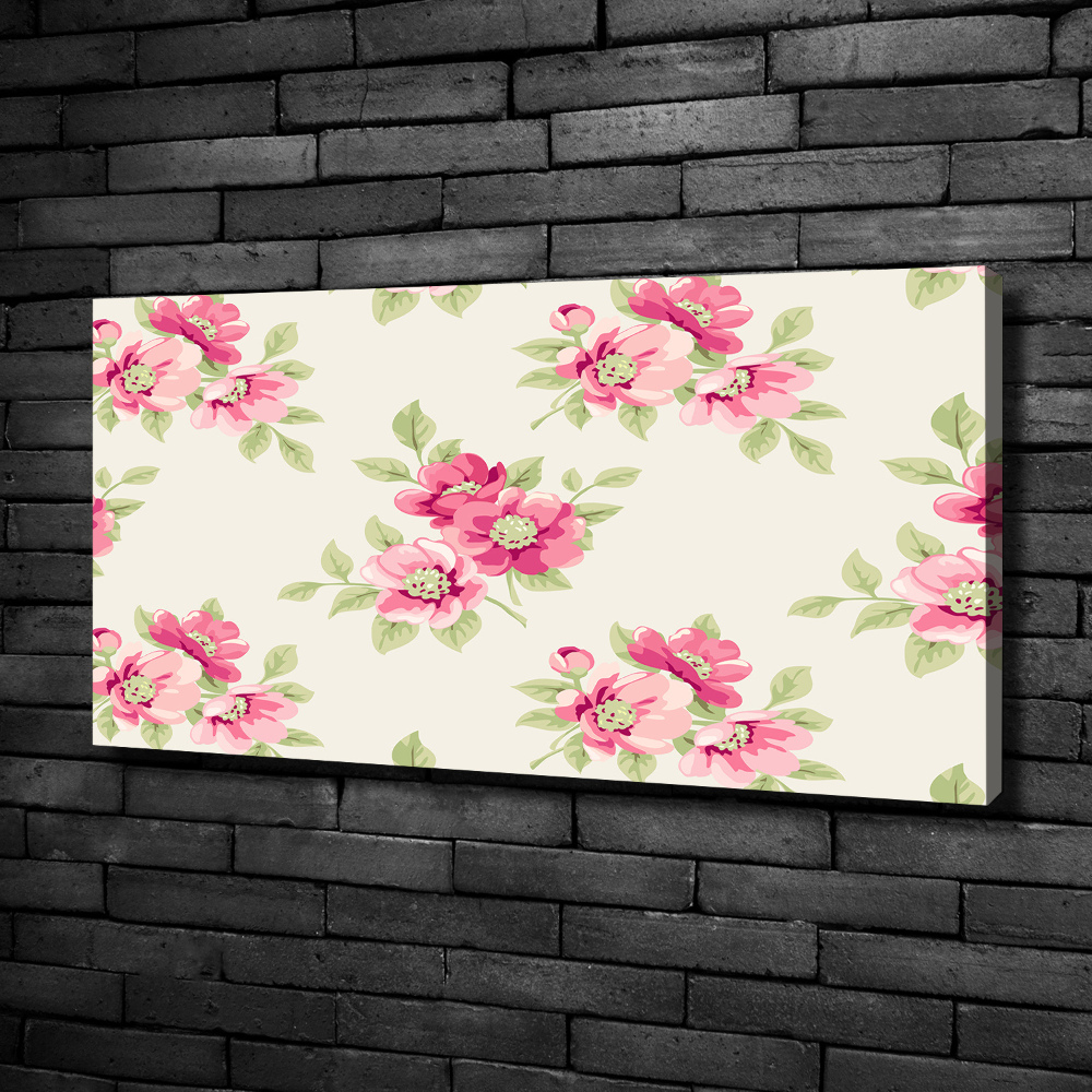 Tableau toile imprimée Motif floral