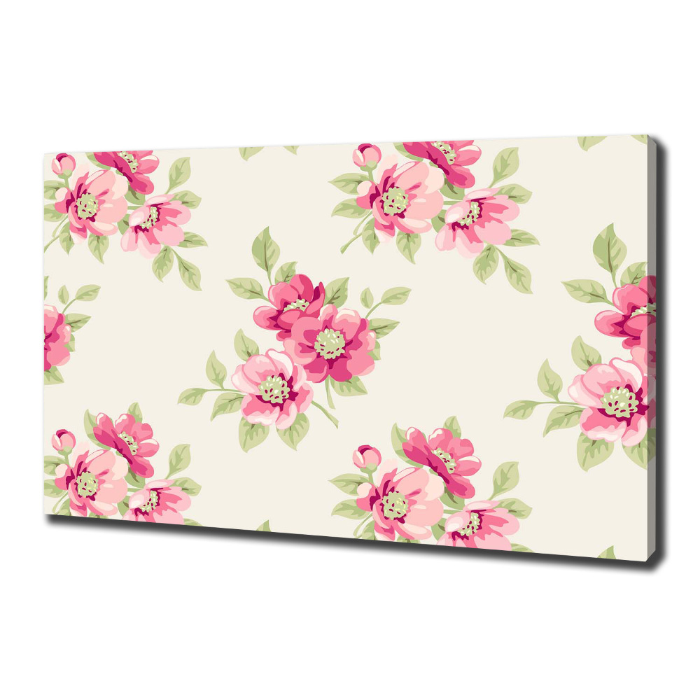 Tableau toile imprimée Motif floral