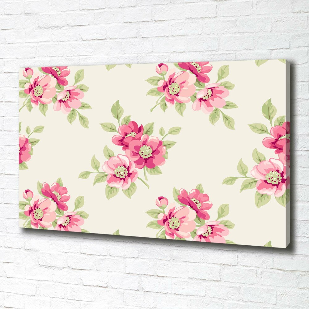 Tableau toile imprimée Motif floral