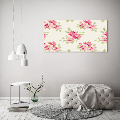 Tableau toile imprimée Motif floral