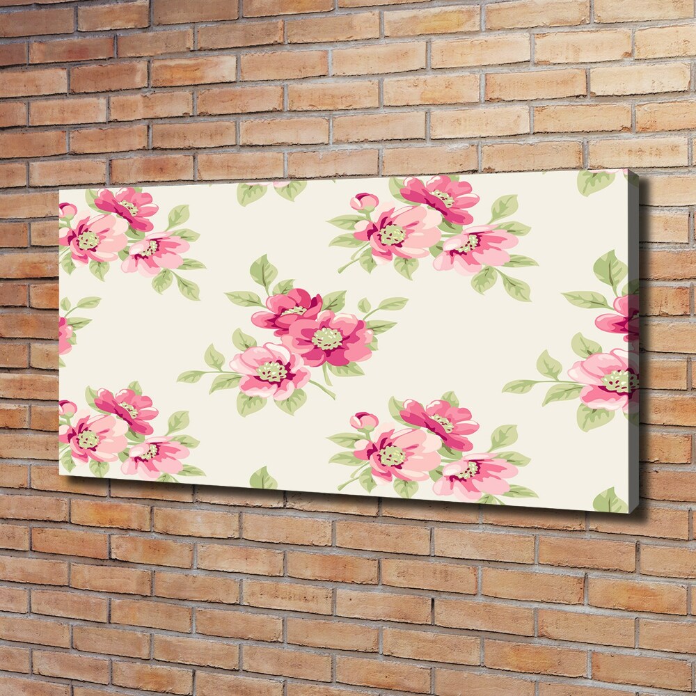 Tableau toile imprimée Motif floral