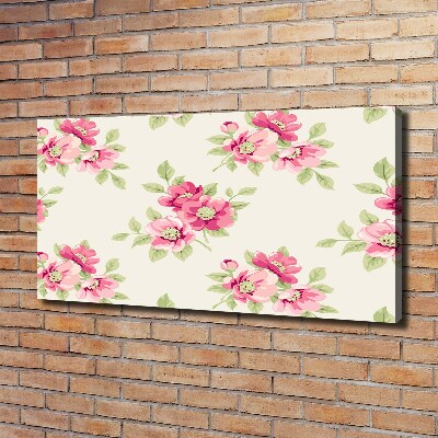 Tableau toile imprimée Motif floral