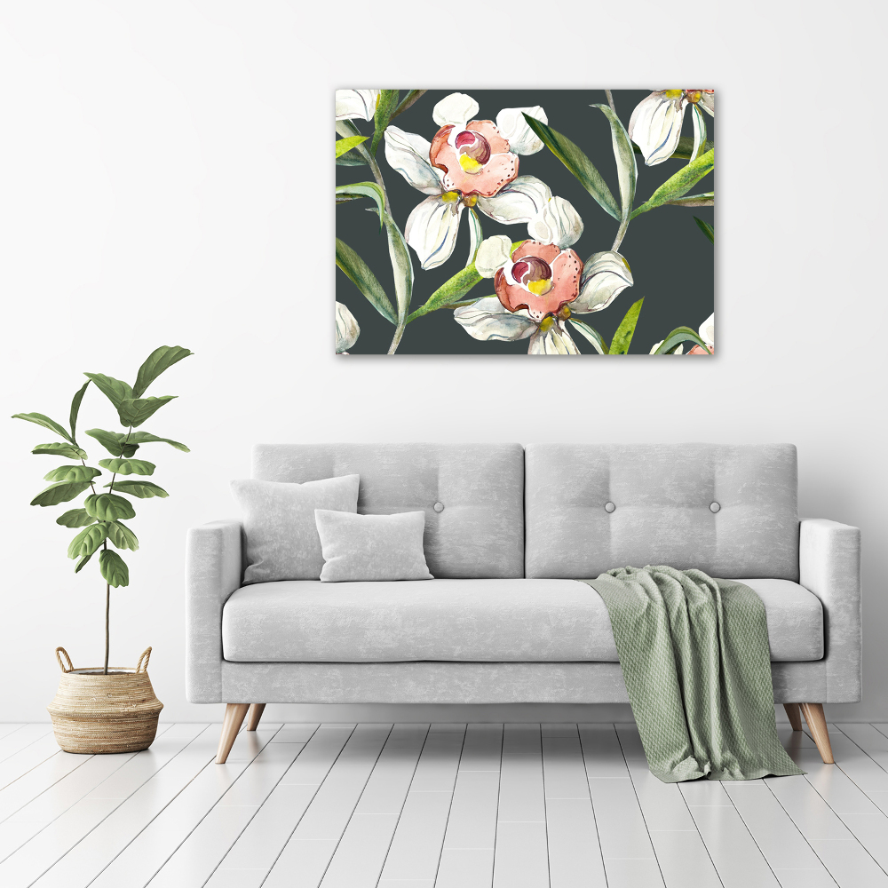 Tableau sur toile Design floral