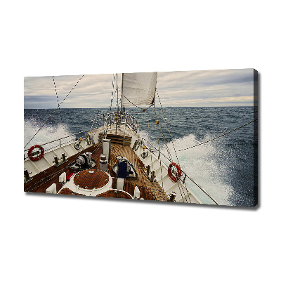 Tableau mural sur toile Voilier en mer