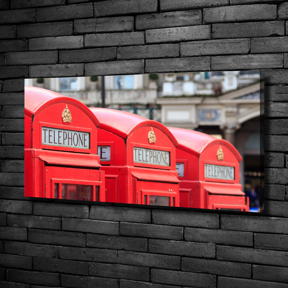 Tableau mural sur toile Cabine téléphonique