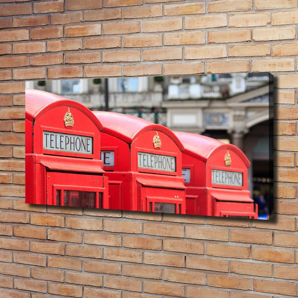 Tableau mural sur toile Cabine téléphonique