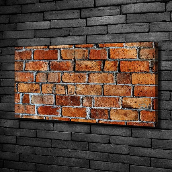 Tableau imprimé sur toile Mur de briques