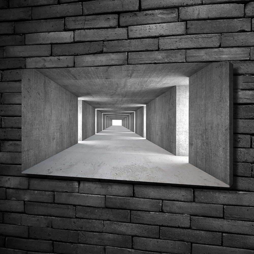 Tableau toile imprimée Tunnel en béton