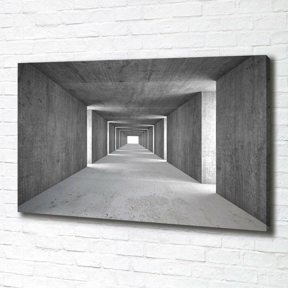 Tableau toile imprimée Tunnel en béton