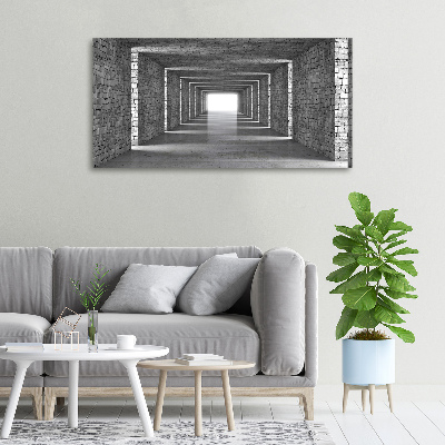 Tableau mural sur toile Tunnel en briques