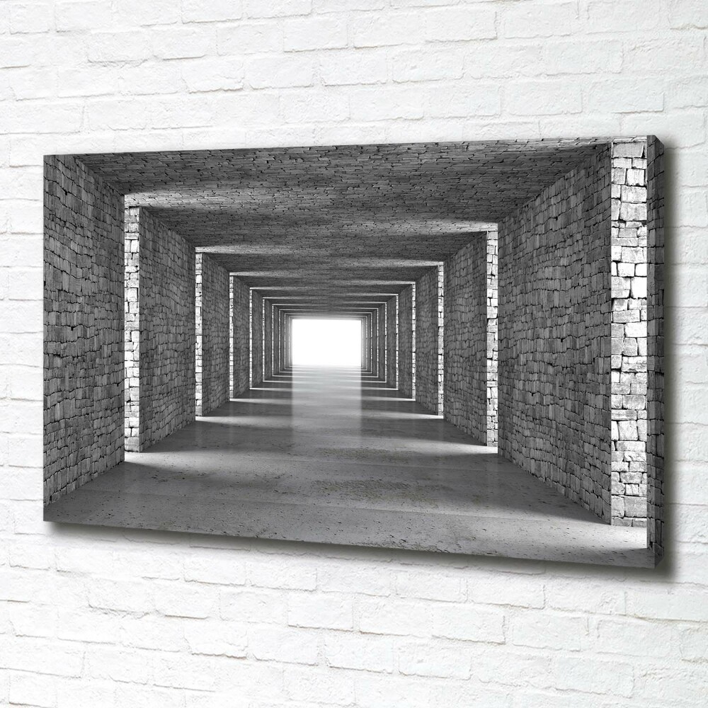 Tableau mural sur toile Tunnel en briques