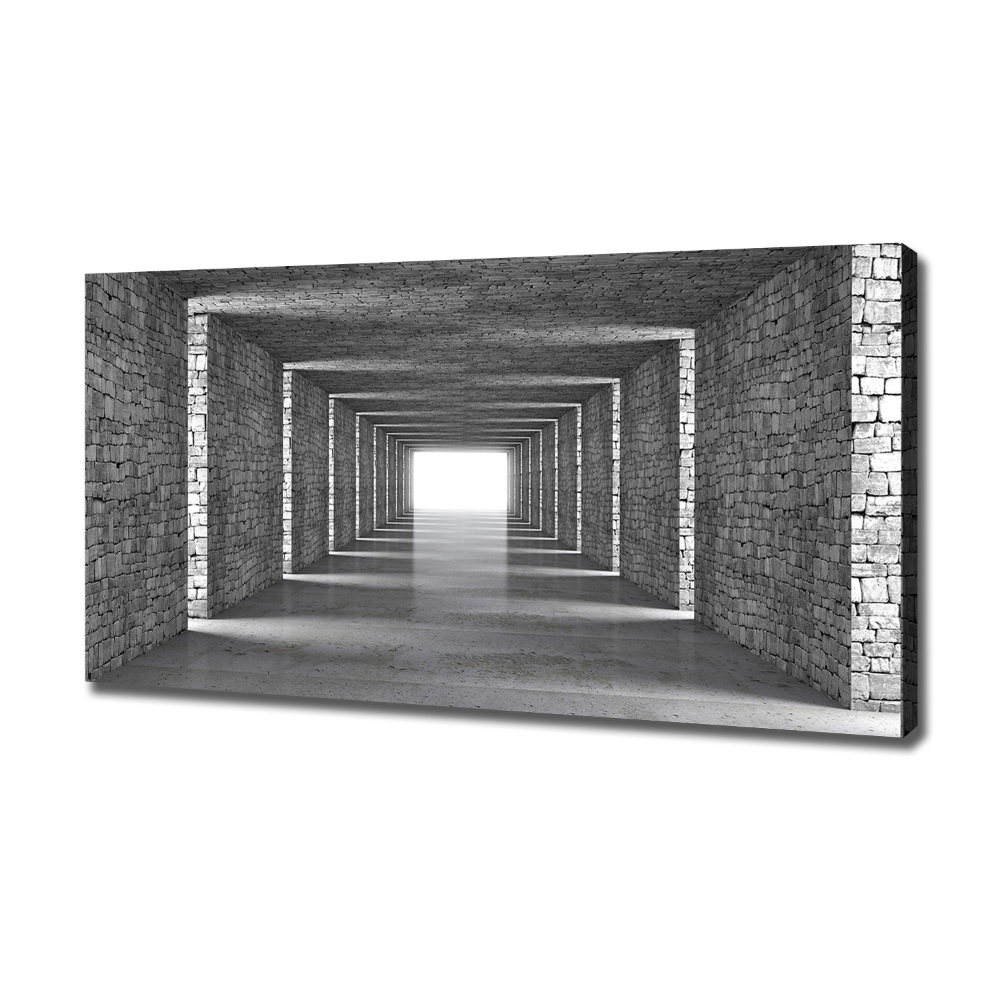 Tableau mural sur toile Tunnel en briques