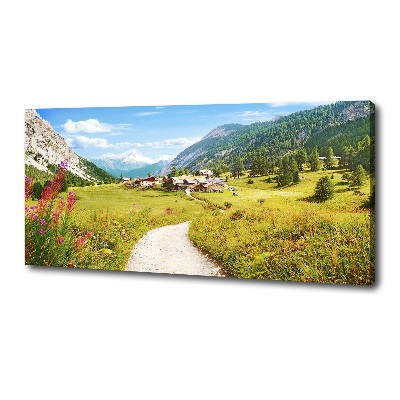 Tableau photo sur toile Pâturage dans les Alpes