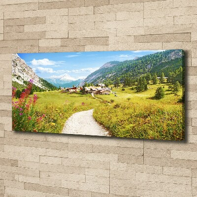 Tableau photo sur toile Pâturage dans les Alpes