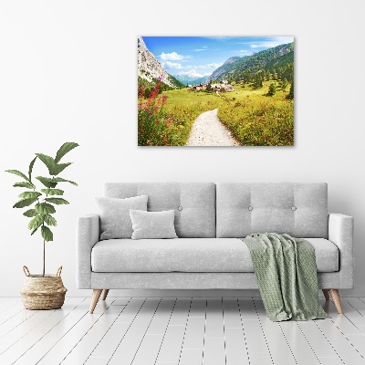 Tableau photo sur toile Pâturage dans les Alpes