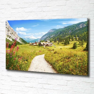 Tableau photo sur toile Pâturage dans les Alpes