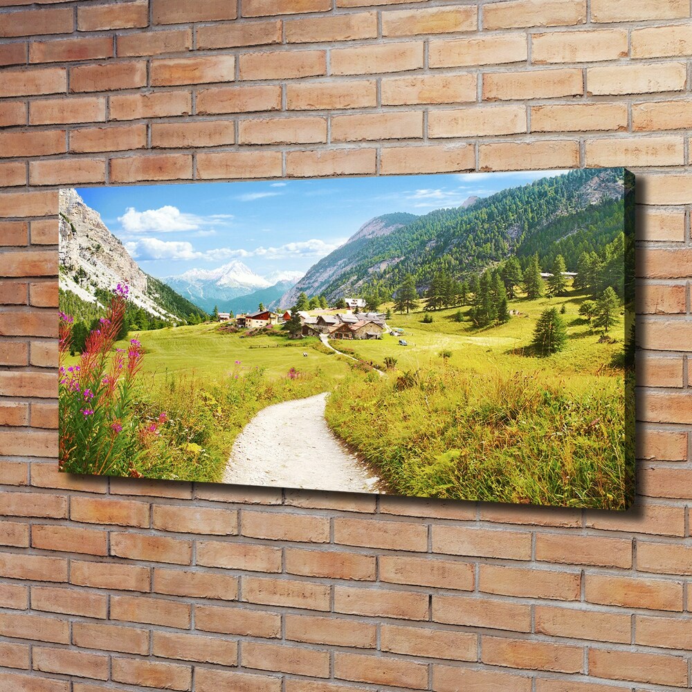 Tableau photo sur toile Pâturage dans les Alpes