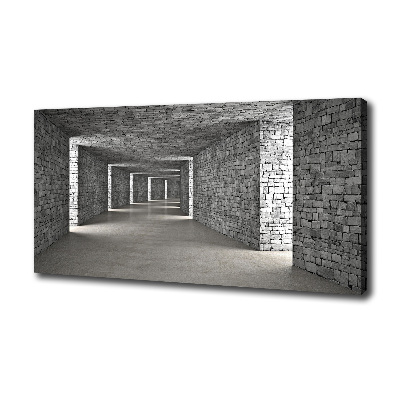 Tableau sur toile Tunnel en briques