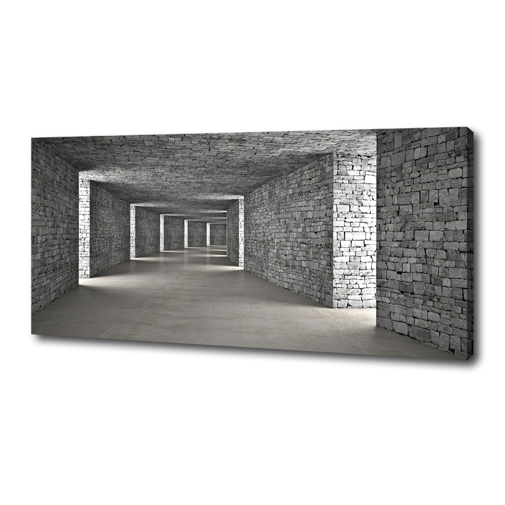 Tableau sur toile Tunnel en briques