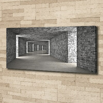 Tableau sur toile Tunnel en briques