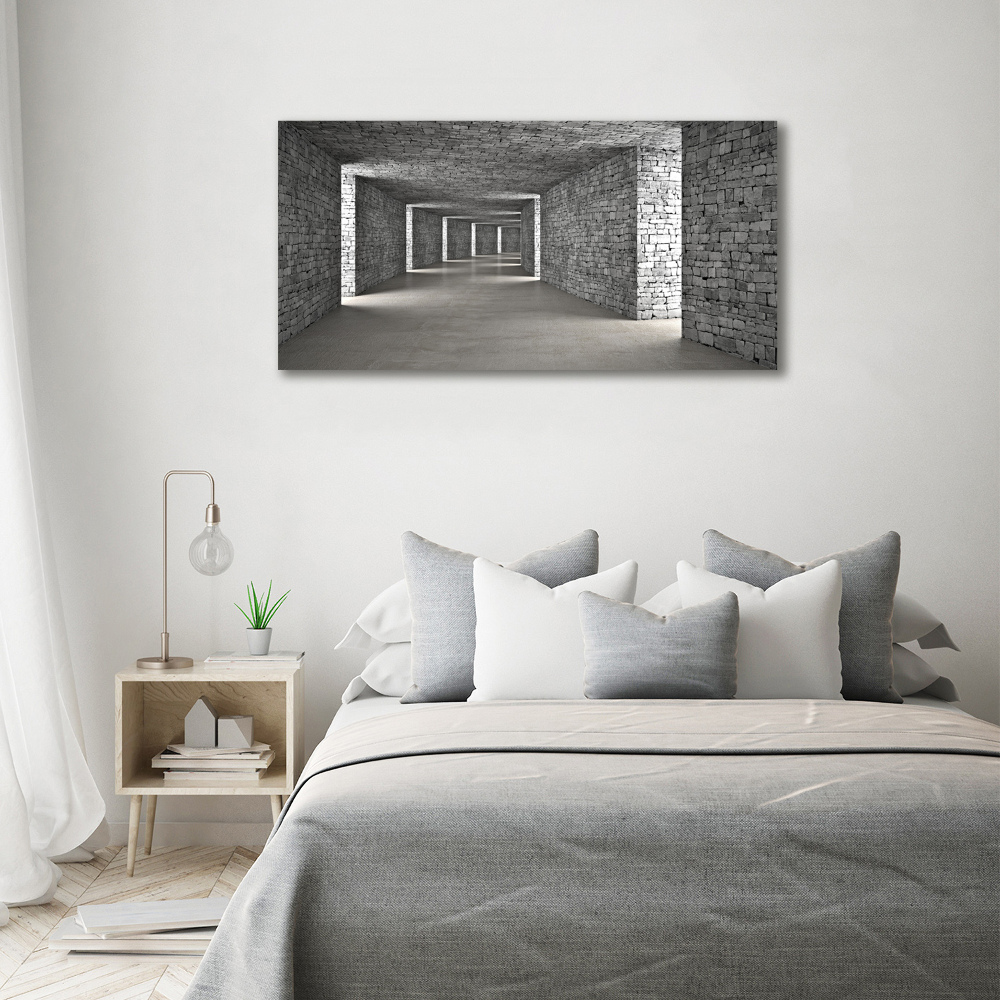 Tableau sur toile Tunnel en briques