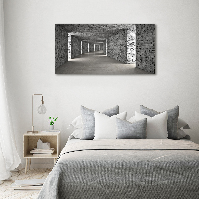 Tableau sur toile Tunnel en briques