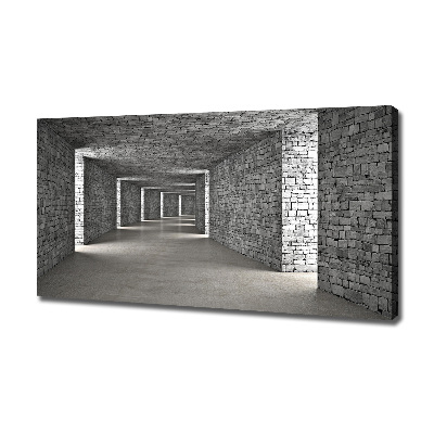 Tableau sur toile Tunnel en briques