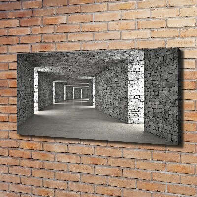 Tableau sur toile Tunnel en briques