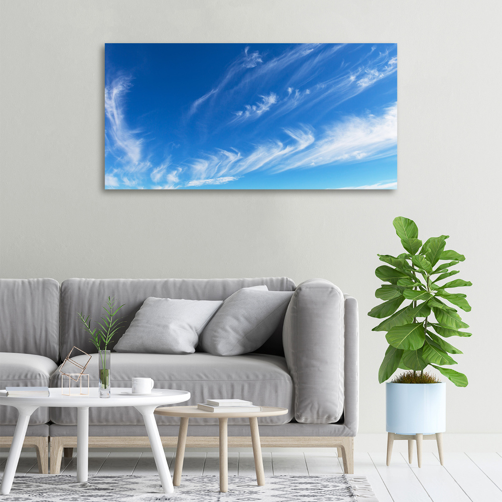 Tableau photo sur toile Ciel bleu