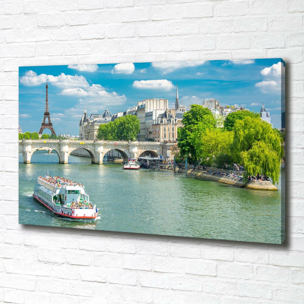 Tableau imprimé sur toile Seine Paris