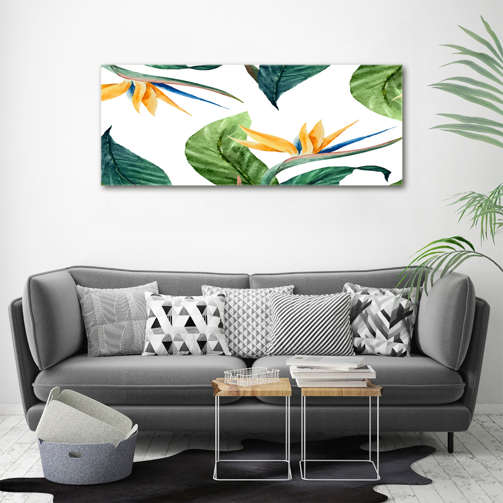 Tableau mural sur toile Les fleurs exotiques