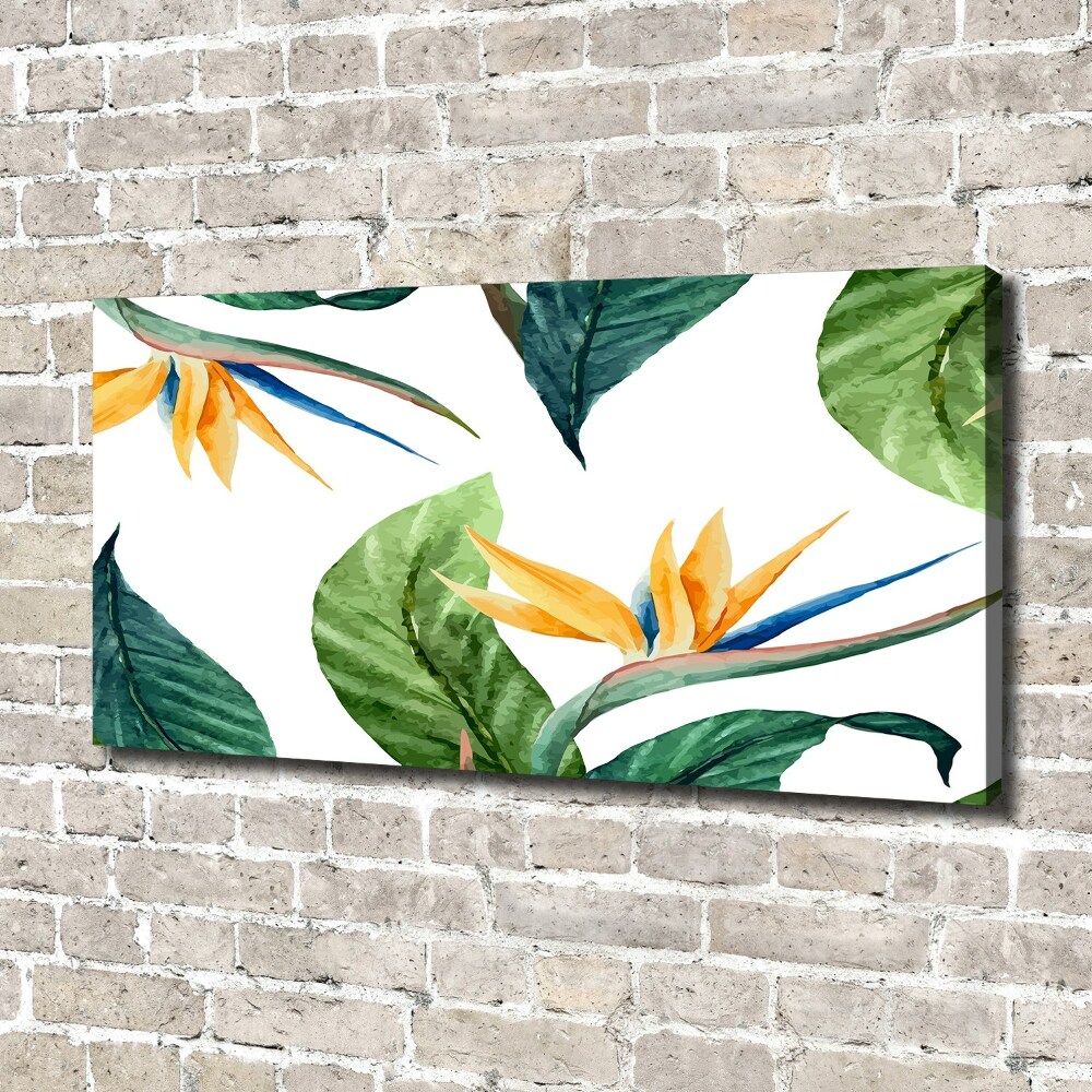 Tableau mural sur toile Les fleurs exotiques