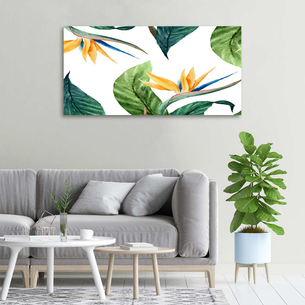 Tableau mural sur toile Les fleurs exotiques