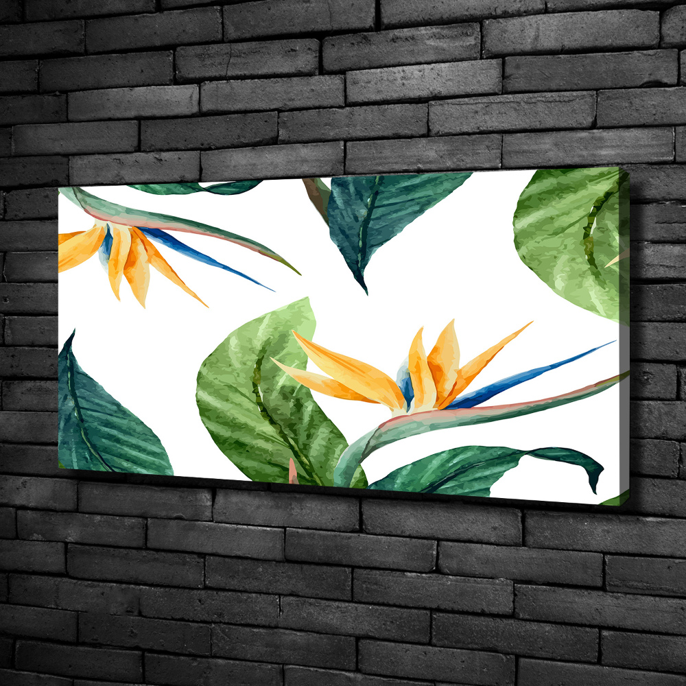 Tableau mural sur toile Les fleurs exotiques