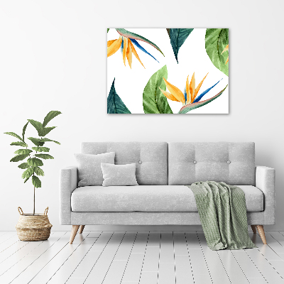 Tableau mural sur toile Les fleurs exotiques